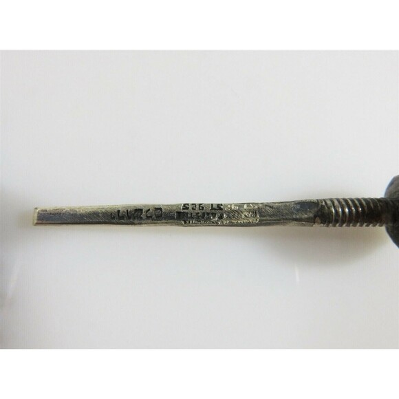 Palestine Sterling Round Perfume Scent Flask Fancy Chatelaine Perfume Bottle - Picture 12 of 12